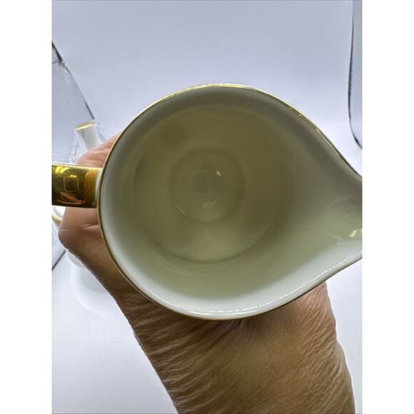 Mikasa COLONY GOLD Fine China Sugar Bowl And Creamer EUC JAPAN 5860 - Picture 7 of 8